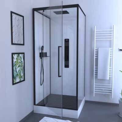 Caillebotis en Bois Composite Gris pour Cabine carrée – Dimensions 80 x 76 x 3.2 cm