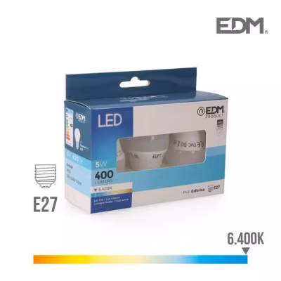 Lot de 3 Ampoules LED E27 5W é
