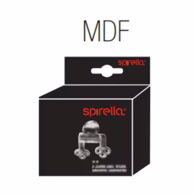 Charnières Inox pour abattant wc  Modèle en MDF Spirella