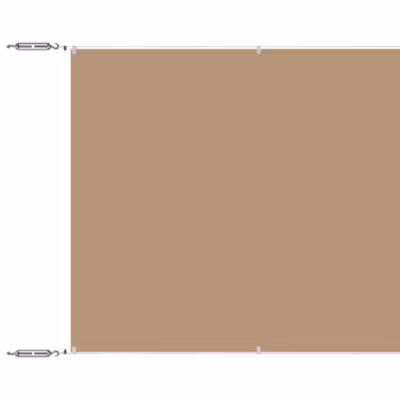 vidaXL Auvent Vertical Ecran de Protection Ecran d&rsquo;Intimité de Balcon Auvent de Patio Jardin Extérieur Taupe 60×1200 cm 148401