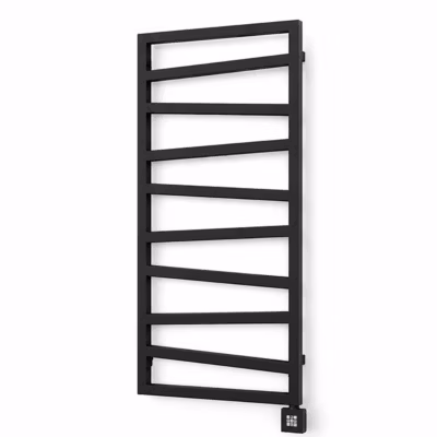 Sèche-serviette électrique noir programmable – HxL 600×500 mm – 300 Watt – ZIG600/500E8NP