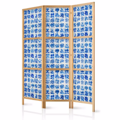 Paravent japonais -Carreaux Bleus Traditionnels Portugais Azulejos