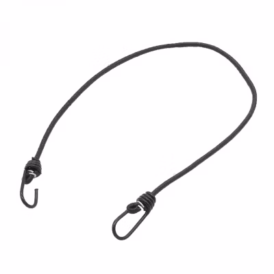 Lot de 10 tendeurs sandows élastiques avec 2 crochets – 150 cm – Noir – Linxor