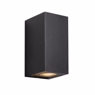Applique murale CANTO Maxi kubi 2 Aluminium Seaside noir, H.17.2 – IP44 – GU10 /Nordlux Extérieur