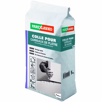colle carreaux de platre 5 kg parexlanko