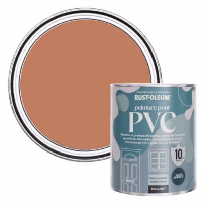 Peinture Rouge pour Portes et Fenêtres en PVC, Finition Brillante – RUST-OLEUM – Sienne 750ml
