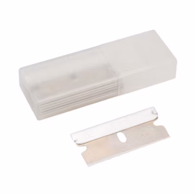 Lames pour Grattoir – 10 pcs 38 x 19 x 0,25 mm – Outils de Décapage Efficaces – Silverline