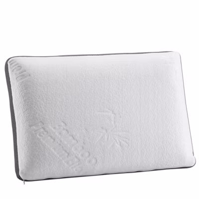 Oreiller en bambou à mémoire de forme Herzberg HG3D6040-WHT