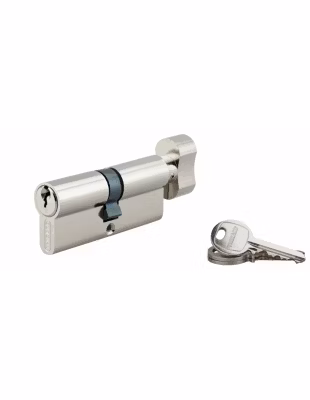 Cylindre de serrure à bouton SA, 30Bx40mm, anti-arrachement, nickel, 3 clés – THIRARD
