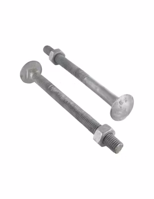 Boulon (vendu avec Ecrou) TRCC JAPY tête ronde collet carré M12X310 Filetée sur 100 Classe 6.8 Forte tenue – 1 pièce