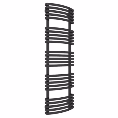 Sèche-serviette eau chaude noir de 555mm de haut et 480mm de large – 324 Watt – KIO555/480SXN