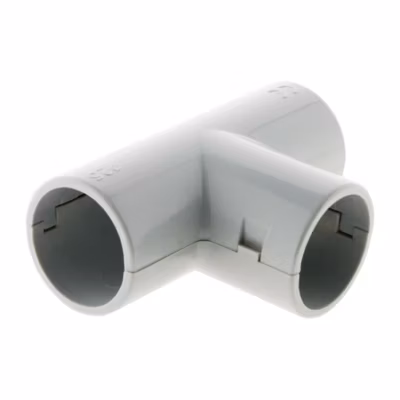 Té dérivation pour tube IRL diamètre 25mm – Gris – Zenitech