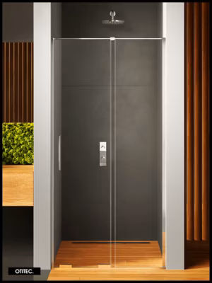 Porte de Douche Simple – 110 x 200 – CHROME – SMART