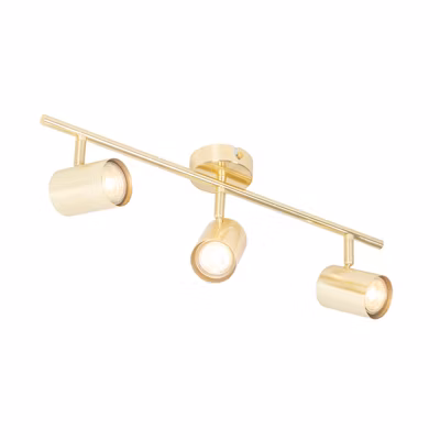 Plafonnier moderne en laiton 3 lumières orientables – Jeana