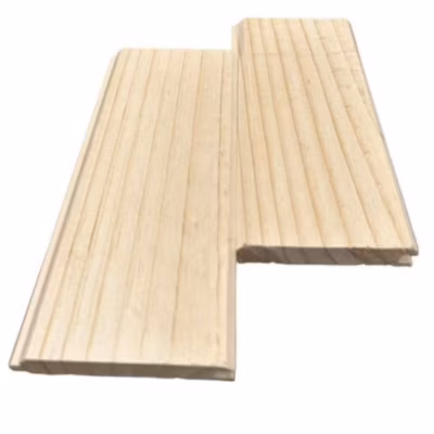 Pack de 25 lattes de bardage bois à rainure et languette en pin naturel 1.5x9x210 cm (5,72 m2)