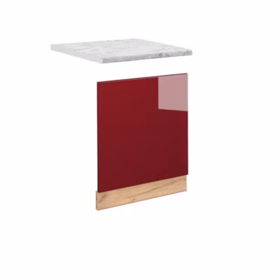 Vicco Façade Rouge bordeaux Haute brillance 60cm , PT Marbre