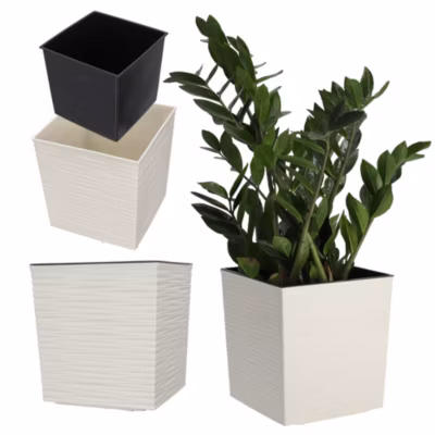 KADAX Cache-pot pour pot de fleurs avec insert 25 cm