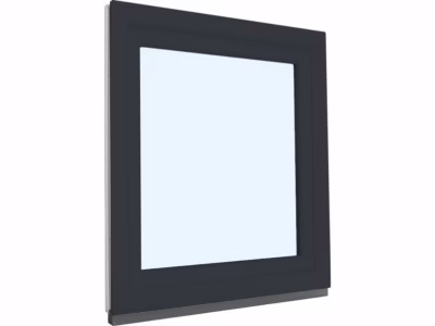 Fenêtre oscillo-battante PVC anthracite et blanc L 800mm x H 950mm ouvrant droit