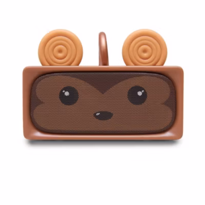 Enceinte Adorable stéréo Monkey – MOBILITY ON BOARD – Enceinte Bluetooth Monkey Marron