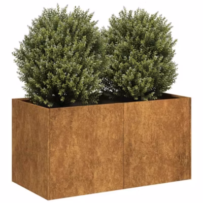 Jardinière,Pot de fleur,Bac à fleurs rouillé 80x40x40 cm acier inoxydable