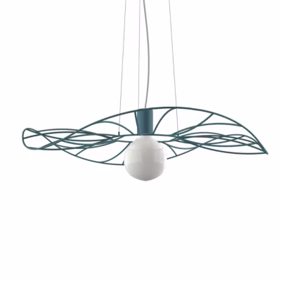 LUMICOM – MUSA Suspension, 1X E27, max 42W, métal, bleu méditerranéen, D.60cm