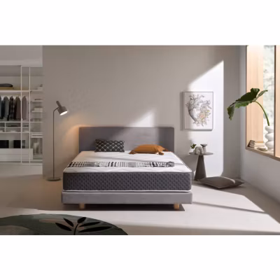Matelas à mémoire de forme – GRAFENO THERAPY – 100×190 cm – 22 cm d&rsquo;épaisseur – Anti-acarien – Hypoallergénique