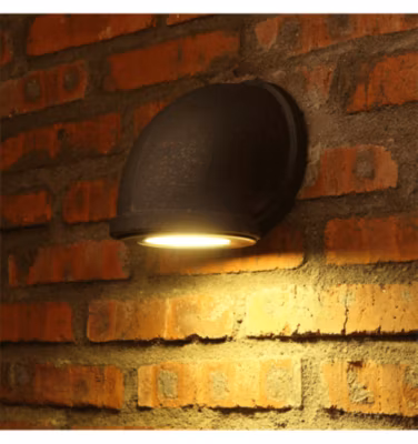 Applique Murale LED 3W Design Tuyau Couleur Rouille – Athiel
