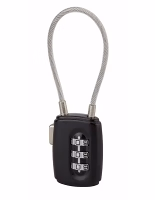 Cadenas à combinaison Moorea, 3 chiffres, intérieur, anse cable 125mm, 30mm – THIRARD