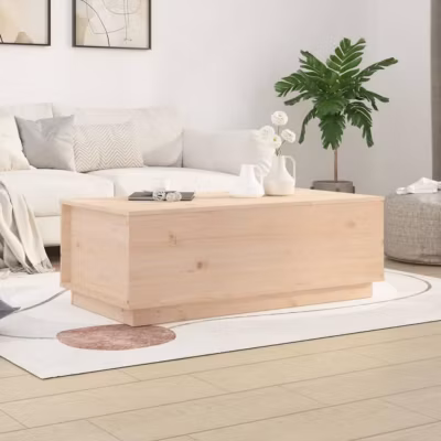 813420 vidaXL Table basse 100x50x35 cm Bois massif de pin