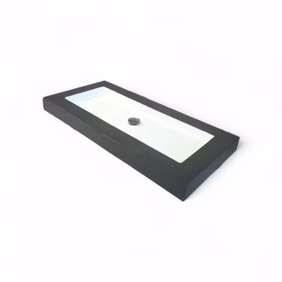 Plan Vasque en béton fibré cimenté blanc 100×47 avec LED + capteur de mouvement simple robinetterie