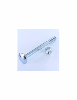 Boulon (vendu avec Ecrou) TRCC JAPY tête ronde collet carré M10X140 Filetage partiel Acier zingué – 1 pièce