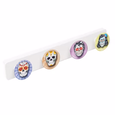 Portemanteau Patère mur résine ABS boutons CATRINAS 410x60MM