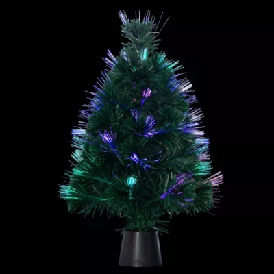 Sapin fibre optique intérieur lumineux 3 led h45cm à piles – feeric lights & christmas