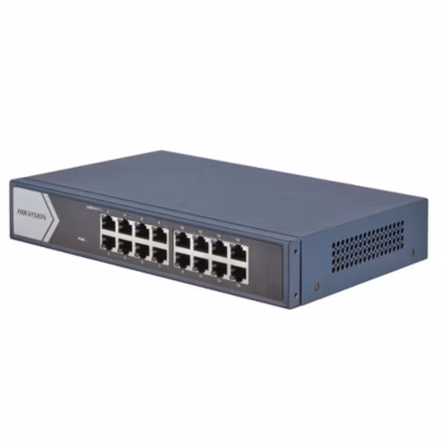 Switch 16 ports non-manageable Gigabit – Hikvision