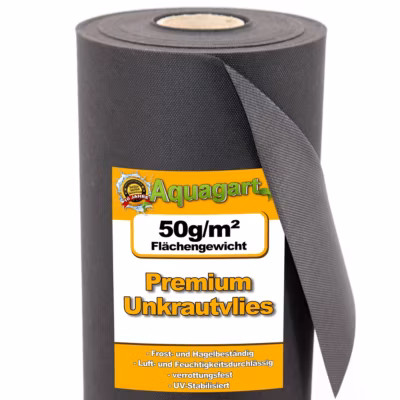 16 m² film de paillage, feutre de paillage anti-mauvaises herbes, 50 g 1,6 m Aquagart
