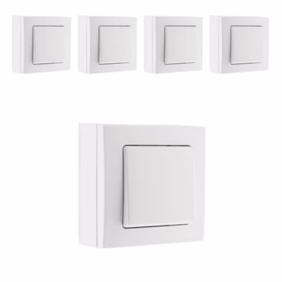 Lot de 5 interrupteurs va-et-vient Bel&rsquo;Vue Zenitech