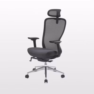 AUM WORLD Chaise de Bureau Ergonomique ULTIME, Accoudoirs 4D, Dossier Respirant,Assise Confortable, Soutien Lombaire, Appui-Tête