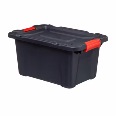 Boîte en plastique 30L Noir Store N&rsquo; Box – 5Five