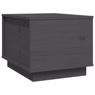 813412 vidaXL Table basse Gris 40x50x35 cm Bois massif de pin