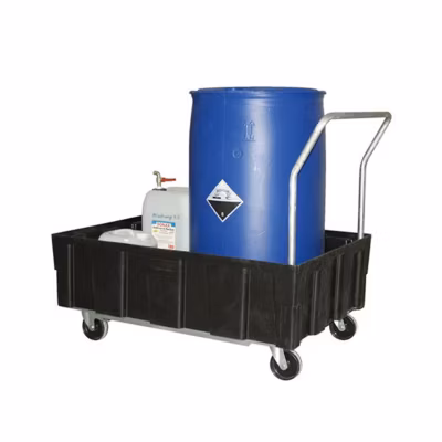 Chariot de rétention – 250 litres – Charge max 400kg – 8433