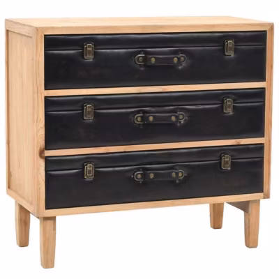 vidaXL Armoire à tiroirs bois de sapin massif 80 x 36 x 75 cm 245778