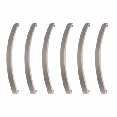 6 Un. poignées de meuble en inox mat pour armoire cuisine et tiroir – entraxe 128MM