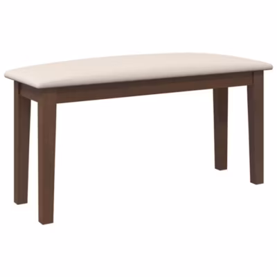 Banc 90 cm marron bois massif caoutchouc vidaXL