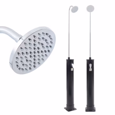 Douche solaire de jardin Ampend 215 cm 18 L casa.pro