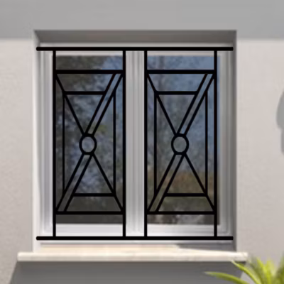 Grille de Defense Octune pour Fenetre H 105 cm x L 140 cm (côte tableau)