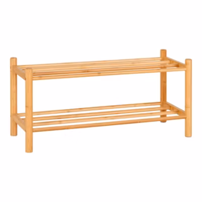 Étagère à chaussures Manaus en bambou naturel – Design moderne et pratique pour votre entrée