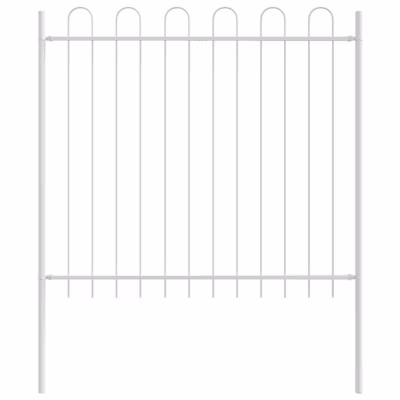 Clôture de jardin 4 pcs Blanc 6,8 x 0,8 m vidaXL
