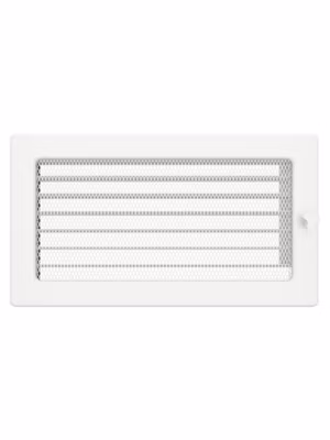 Grille de ventilation cheminée 17×30 blanche avec volets roulants