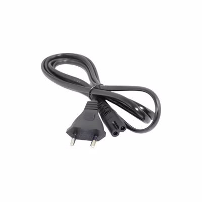 Câble d&rsquo;alimentation 2 têtes 220-240V 1M Noir – SILAMP