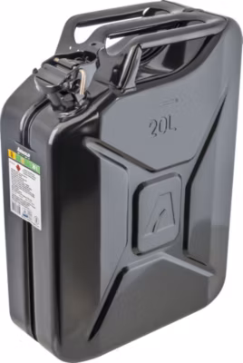 Arnold Bidon à carburant métallique, 20 l, noir
